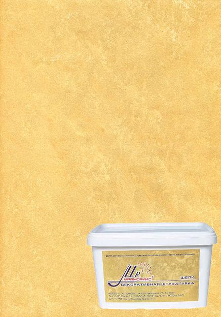 Тонкослойное декоративное покрытие Мраморикс™ шёлк золото 2 кг фото 1