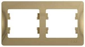 Systeme electric GSL000402 GLOSSA 2-постовая РАМКА, горизонтальная, ТИТАН фото 7