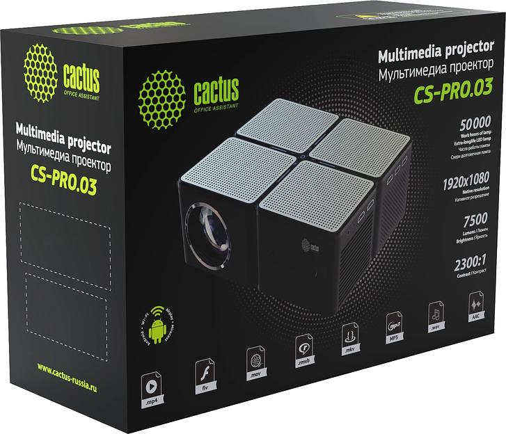 Проектор Cactus CS-PRO.03B.Full HD-A LCD 7200Lm LS 720Lm ANSI (1920x1080) 2300:1 ресурс лампы:30000часов 2xUSB typeA 3xHDMI 1.73кг фото 8
