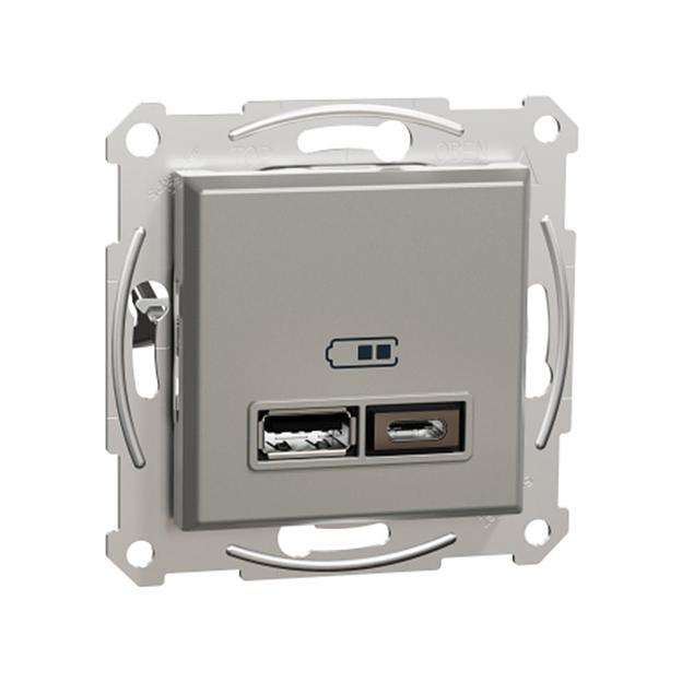 Розетка USB SE EPH2700369 Asfora A+С 2 4А механизм бронза EPH2700369 фото 1