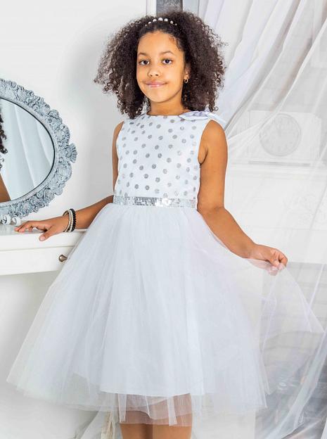 Платье для девочки Энди праздничное, белое, 21-196_2 опт фото 1