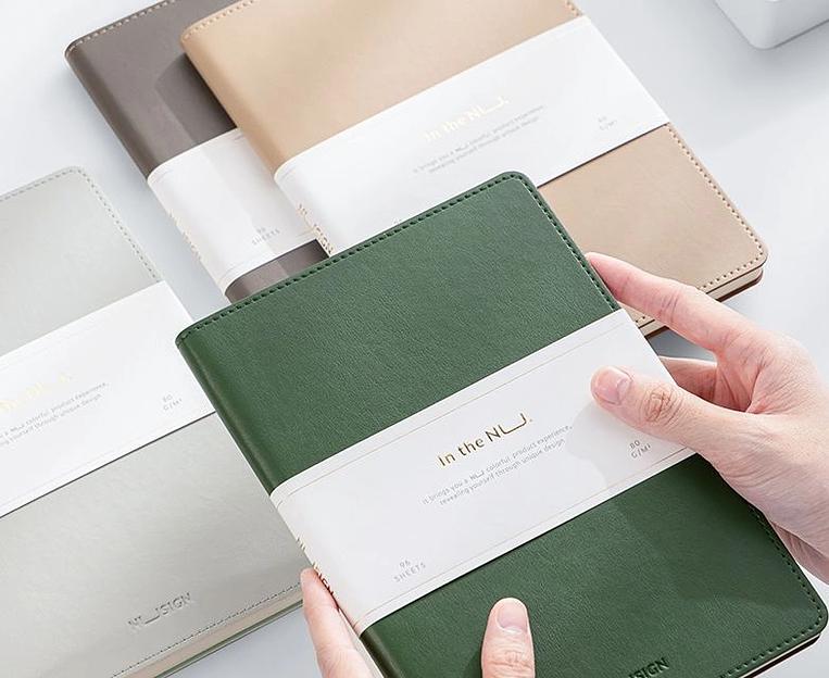 Блокнот Deli NUSIGN NS203 A5 искусст. кожа 96л твердая обложка ассорти фото 2