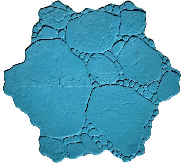 Форма для печатного бетона «Садовый камень» фото 1