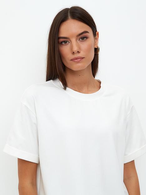 Футболка женская белая базовая фото 7