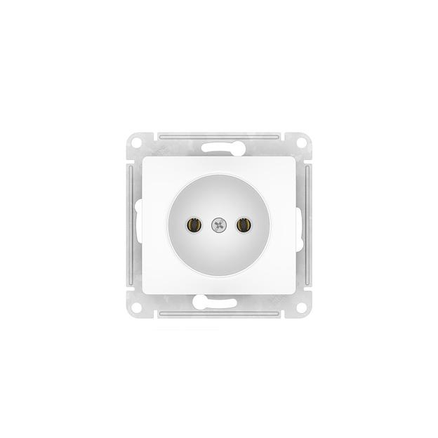 GLOSSA РОЗЕТКА без заземления, 16А, быстрозажимные клеммы, БЕЛЫЙ фото 4