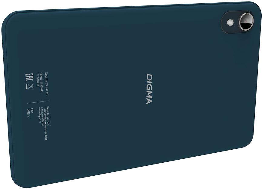 Планшет Digma Optima 8306C 4G T606 (1.6) 8C RAM4Gb ROM64Gb 8" IPS 800x1280 LTE Android 13 синий 5Mpix 2Mpix BT GPS WiFi Touch 4000mAh фото 4