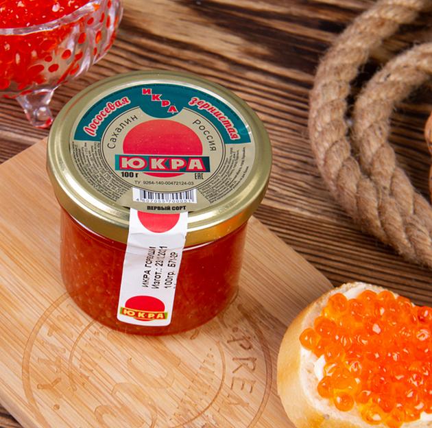 Икра лососевая зернистая баночная 100 г ОПТ фото 2