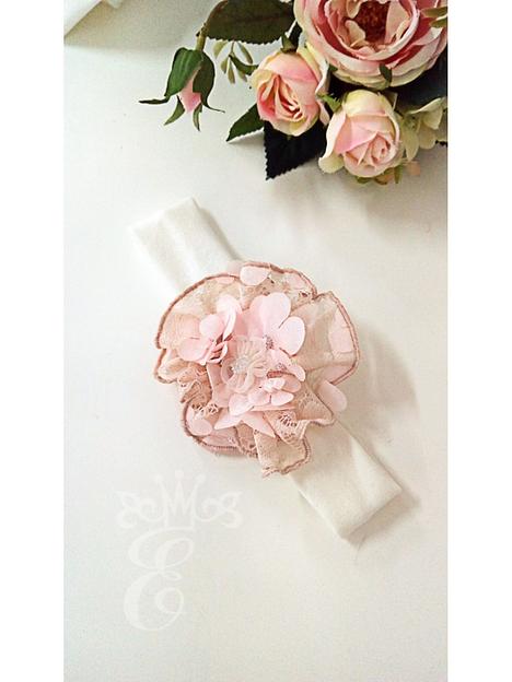 Комбинезон для девочек «Её малышество» с ободком, молочно-розовый, 902-КО, опт фото 2