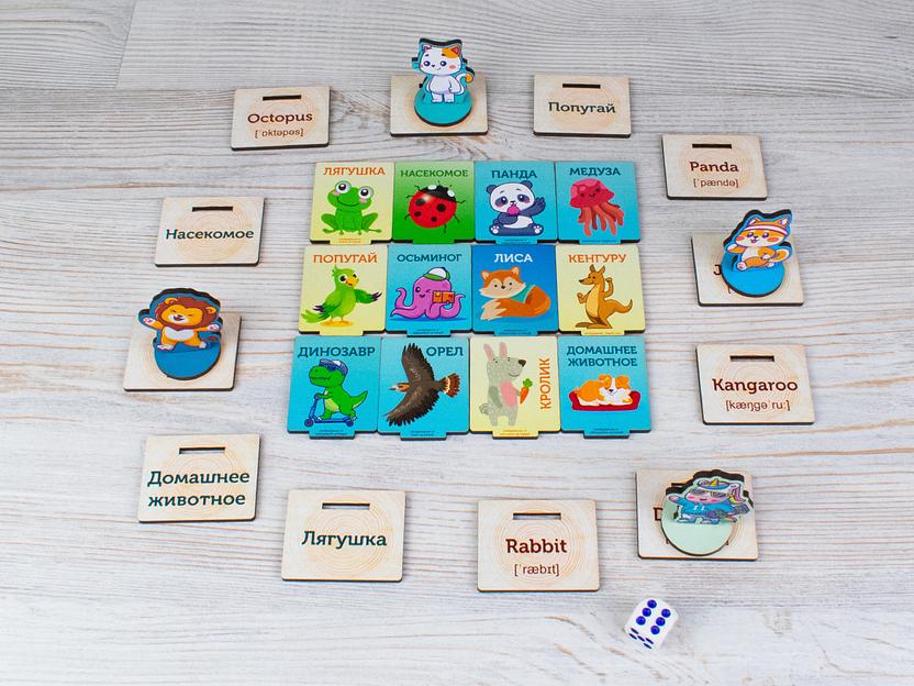 Игра «Английский в картинках — Животные», опт фото 3