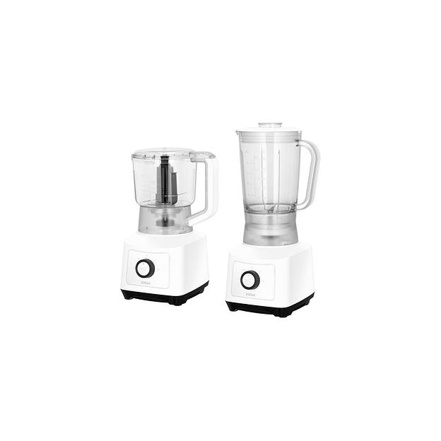 Блендер KitFort КТ-3524, стационарный, белый/черный фото 1