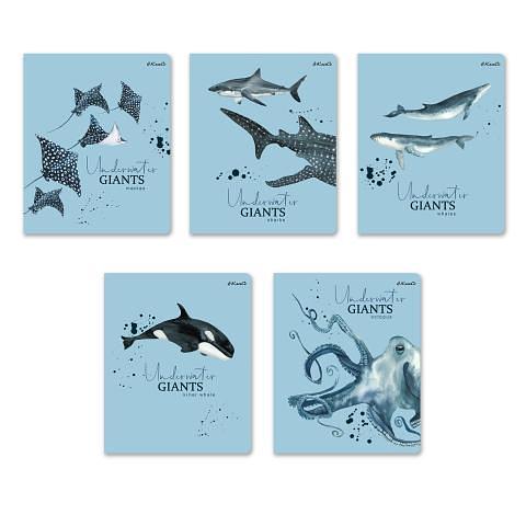 Тетрадь общая на скобе А5, 96 л., клетка, Подводная одиссея, 96ТСК5_12_3_1, SVETOCH фото 1