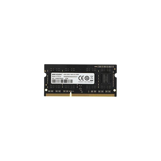Оперативная память Hikvision HKED3042AAA2A0ZA1/4G DDR3L - 1x 4ГБ 1600МГц, для ноутбуков (SO-DIMM), Ret фото 1