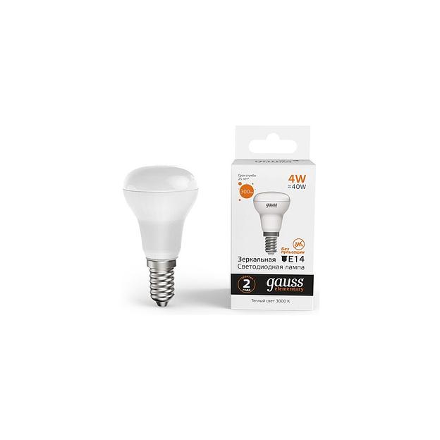 Упаковка ламп LED GAUSS E14, рефлектор, 4Вт, 63114, 10 шт. фото 1