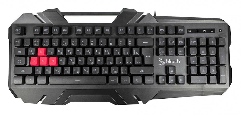 Клавиатура A4Tech Bloody B150N черный USB for gamer LED фото 3