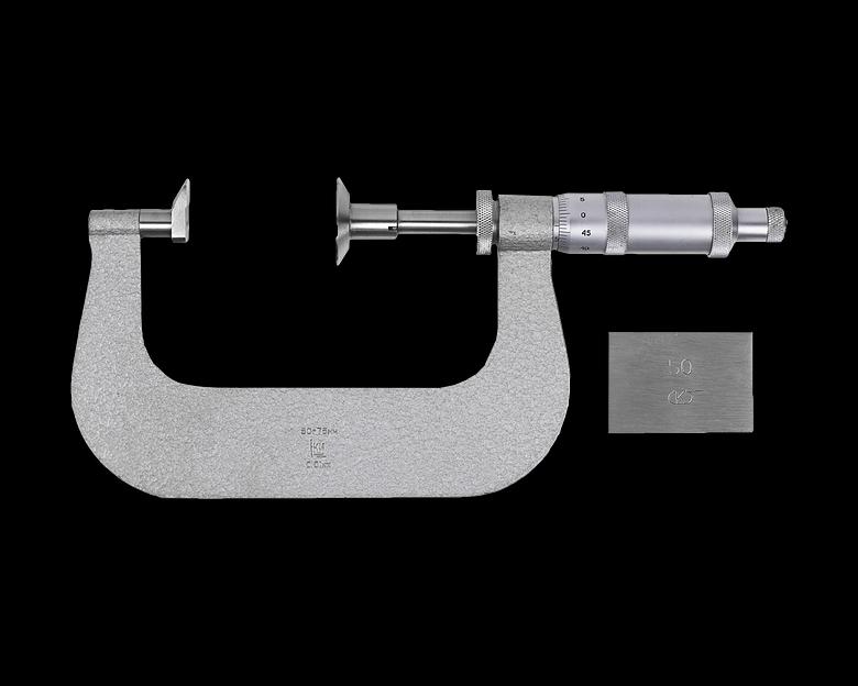 Микрометр зубомерный МЗ- 75 0,01 КировИнструмент с поверкой фото 1