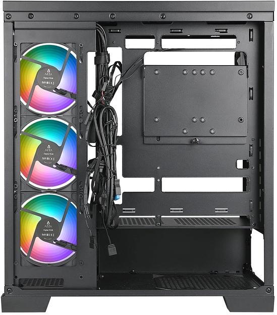 Корпус Azza COVE черный без БП ATX 4x120mm 1xUSB2.0 1xUSB3.0 1xUSB3.1 audio bott PSU фото 4