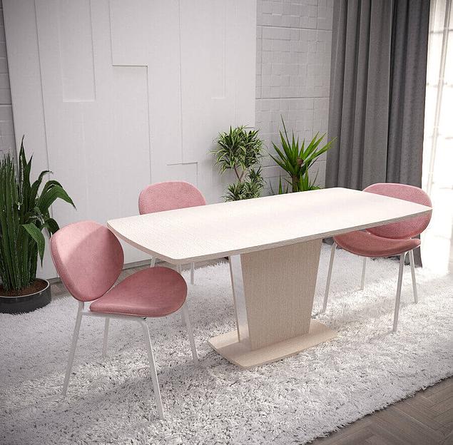 Стол Ливерпуль тип 1, 110 (+40)×75 см венге, металлик фото 6