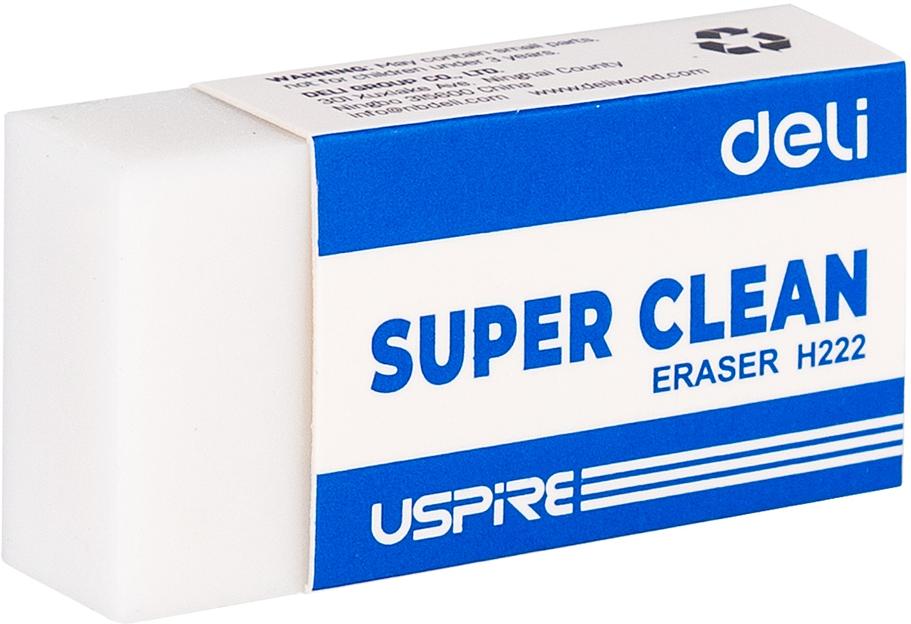 Набор ластиков Deli EH222-P прямоугольный 45х22.5х10.5мм белый картон.кор. (36шт) фото 2