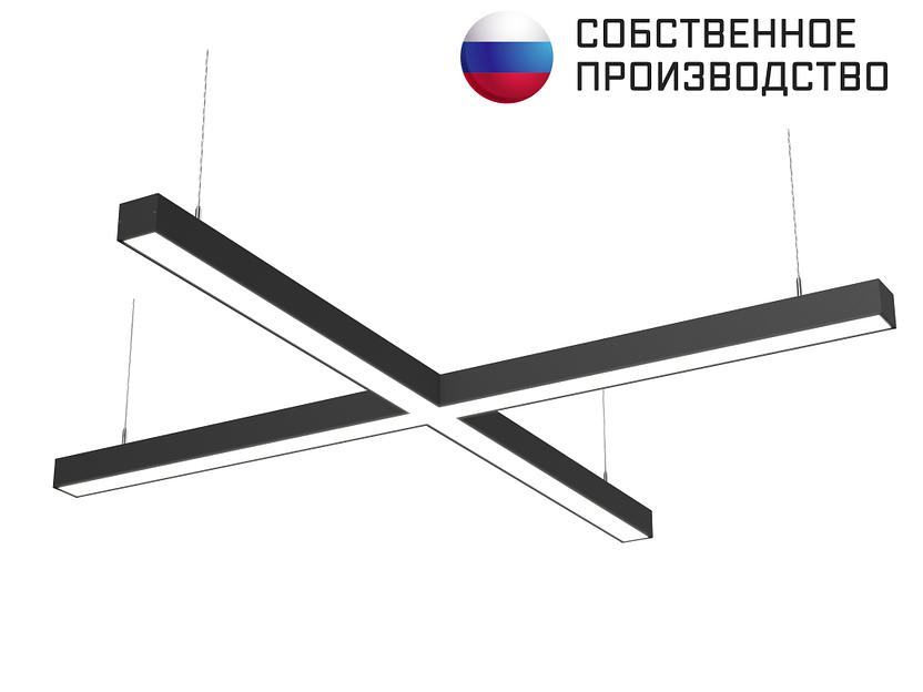 Светильник Х-образный подвесной 1190х1190х50х50 4000K 72W фото 1