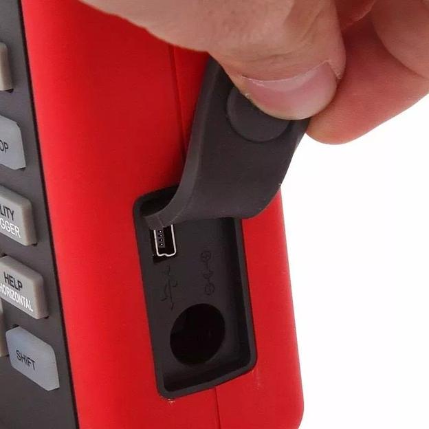 Осциллографы UNI-T Портативный осциллограф UTD1025DL, 2 канала, 25 МГц, 250 МВыб/с фото 6