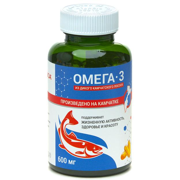 Рыбий жир «Омега-3 из дикого камчатского лосося» в полимерной банке 600 мг опт фото 1