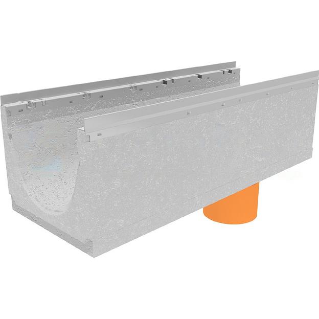 Лоток водоотводный бетонный коробчатый GBU (СО-300) E600 с водосливом KUв 100.44(30).29(22,5) фото 1