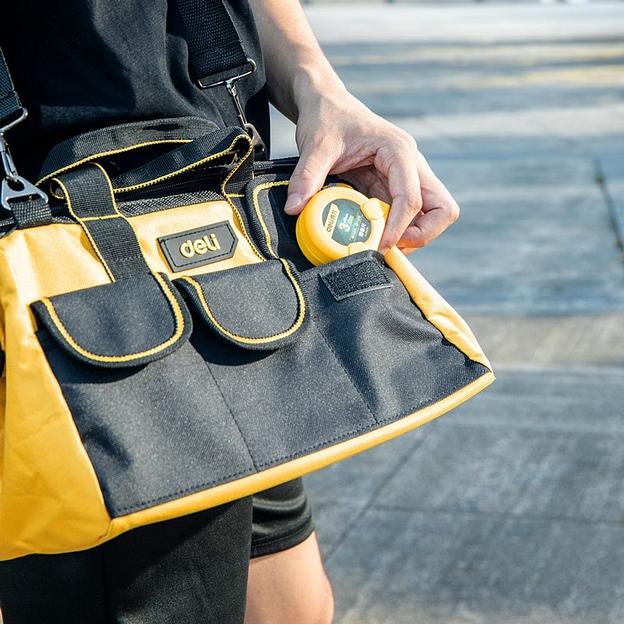 Сумка для инструментов Deli DL430013 310 x 170 x 220мм, 5 карманов, плечевой ремень, ткань Оксфорд (017223) фото 5