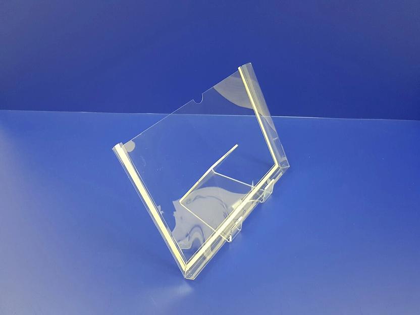 Карман пластиковый информационный самоклеящийся ф-а4 объемный (горизонтальный) фото 1