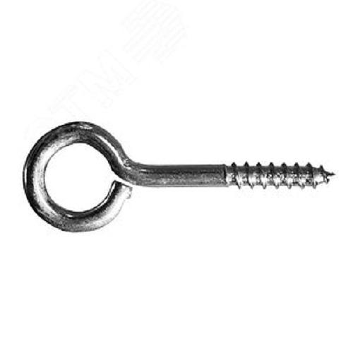 Шуруп с кольцом 3.5х30/35 оцинкованный 4 шт. фото 1