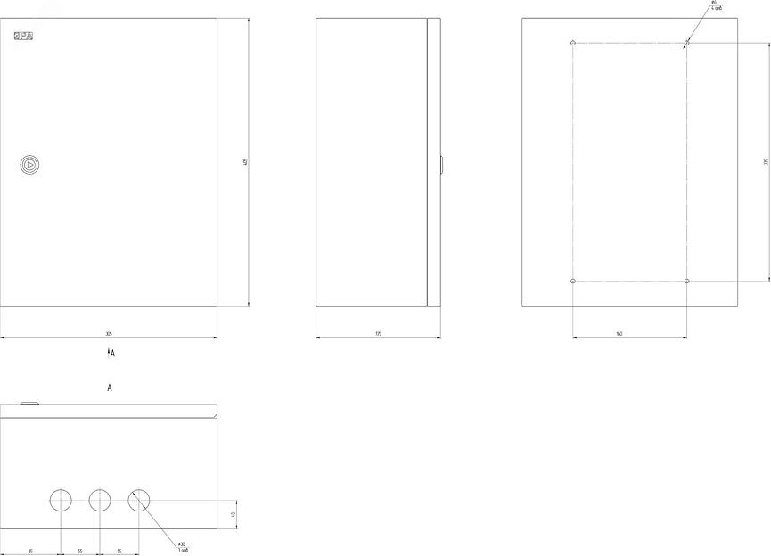 Корпус металлический ЩМП-04 SIMPLE 400х300х175 IP31 NO_SIMPLE_SHMP-04_IP31 ЭРА Б0041655 фото 2