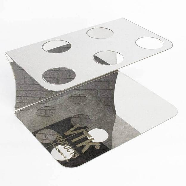 Подставка для рожков 5 ячеек 216х127 высота 105 Нержавеющая сталь фото 2