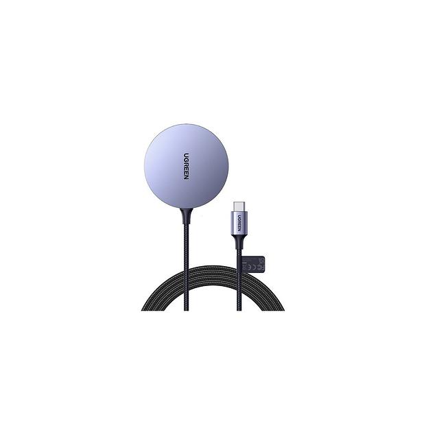 Беспроводное зарядное устройство UGREEN CD245, USB-C, 15Вт, 1A, серый [30233_] фото 1