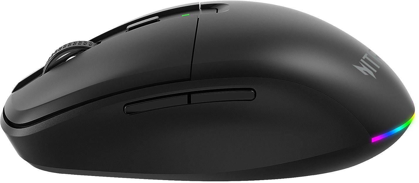 Мышь Acer Nitro OMR400 черный оптическая 3200dpi silent беспров. BT/Radio USB 6but (ZL.MCECC.05B) фото 3