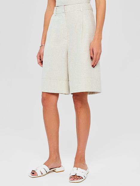 Шорты женские льняные, Бежевый, опт фото 2