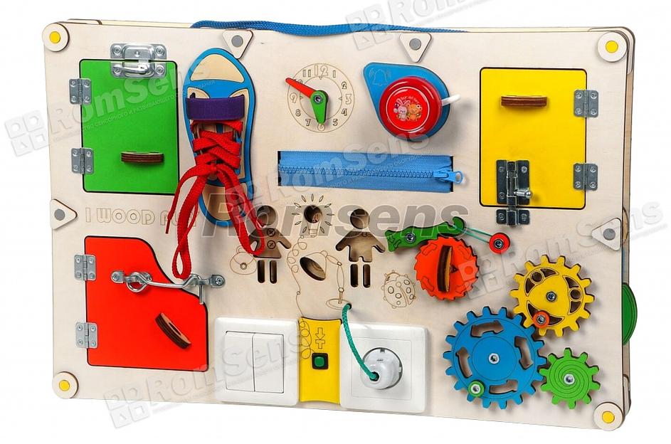 Бизиборд «Человечки с электрикой» ОПТ фото 1