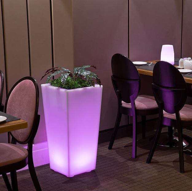 Световое кашпо Flox P 900 с беспроводной RGB подсветкой ОПТ фото 4