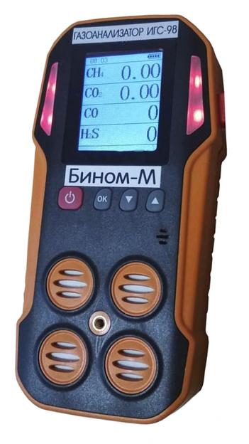 Бином-М (исп. 006; 2 канала измерения) газоанализатор индивидуальный на любые газы из представленных в списке, взрывозащита ibdIIB+H2T4GbX, ФГИМ.413415.020 фото 1