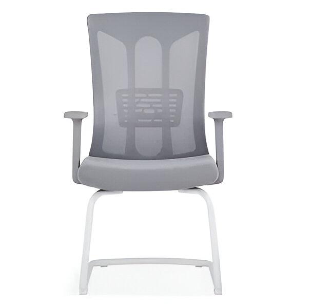 Кресло офисное современное без колёсиков (серое), под заказ фото 1