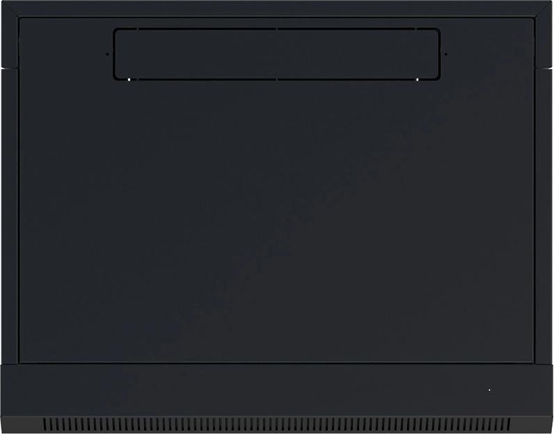 Шкаф коммутационный NTSS (NTSS-W9U6045GS-2BL) настенный 9U 570x450мм пер.дв.стекл 60кг черный 20.1кг 220град. IP20 фото 4