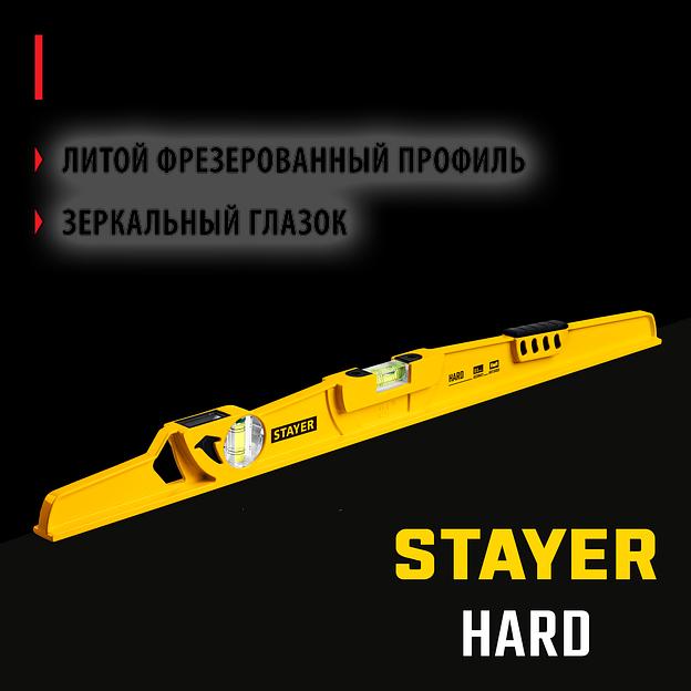 STAYER HARD, 600 мм, с зеркальным глазком, литой уровень, Professional (3483-060) фото 2