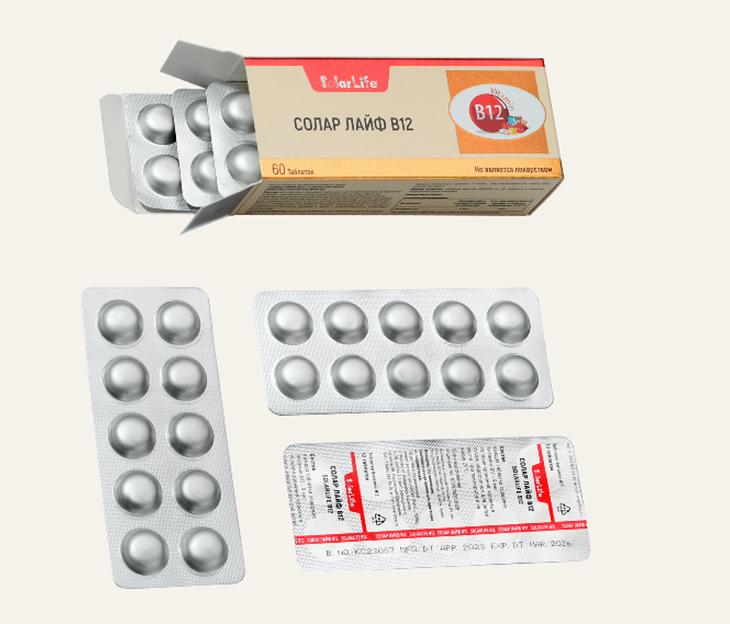 БАД Solar Life «Витамин B12» ОПТ фото 1