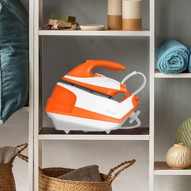 Парогенератор Kitfort КТ-9135-2 2000Вт оранжевый/белый фото 9