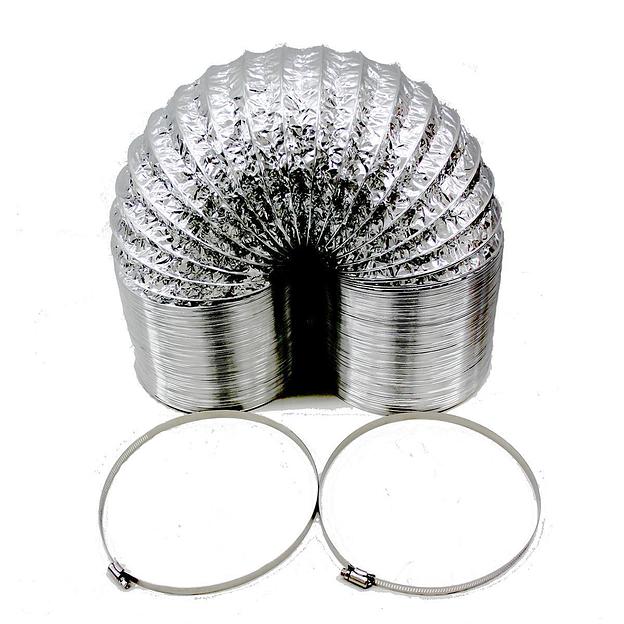 Воздуховод 315 (10м) с 2 хомутами из нержавеющей стали фото 1