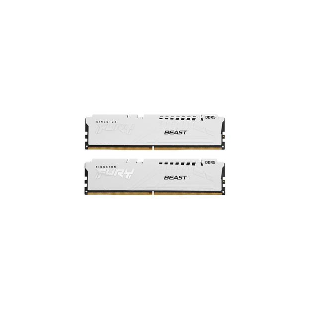 Оперативная память Kingston Fury Beast KF564C32BWEK2-64 DDR5 - 2x 32ГБ 6400МГц, DIMM, White, Ret фото 1