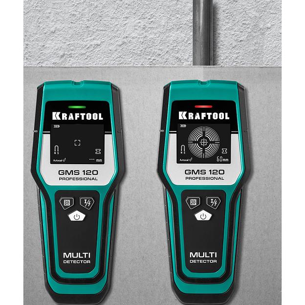 KRAFTOOL GMS-120, ЖК дисплей, универсальный детектор проводки (45298) фото 10