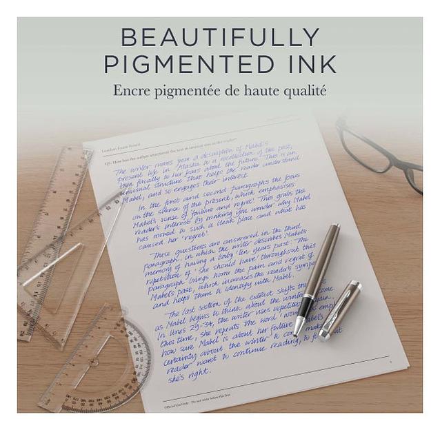 Стержень роллер Parker Quink RB Z01 (CW1950325) M 0.7мм черные чернила блистер (2шт) фото 4