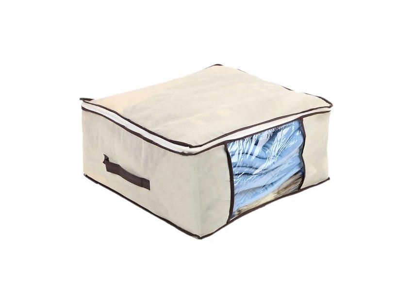 Кофр для хранения, тип «Короб» с ручками бежевый, Опт фото 1