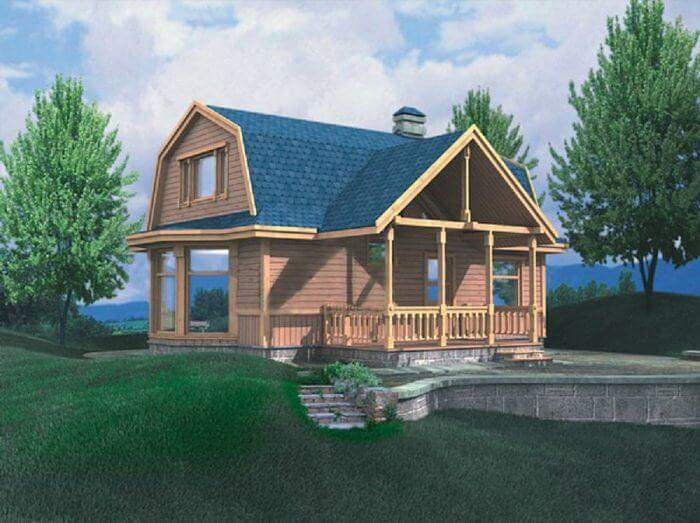 Проект каркасного дома «КД-70-05» под ключ фото 1