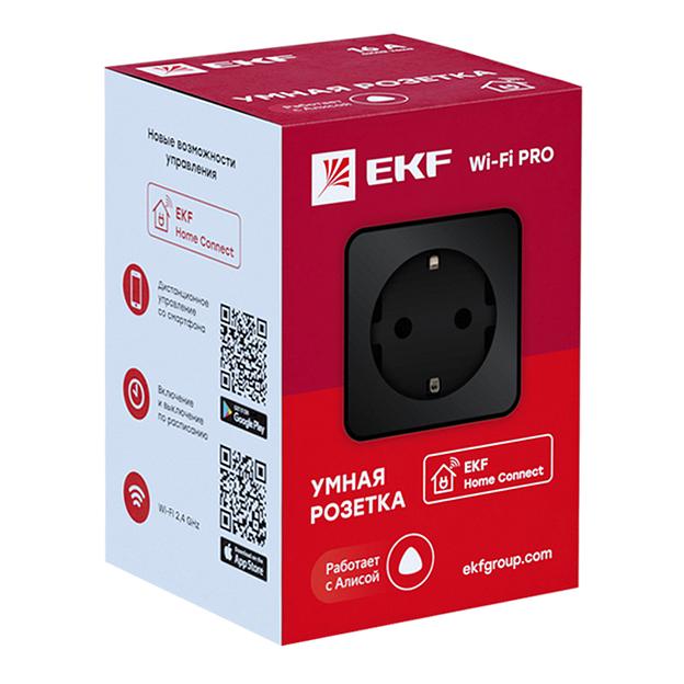 EKF RCS-2-WF Умная розетка EKF Connect Wi-Fi черная фото 2