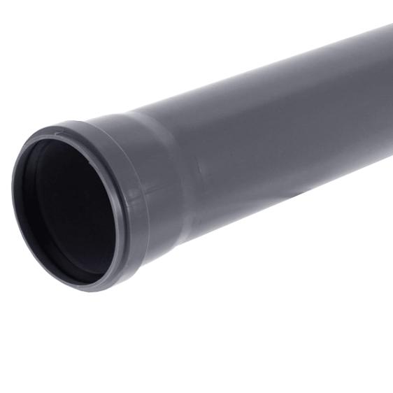 Канализационная труба с раструбом 110×2000 мм ОПТ фото 1